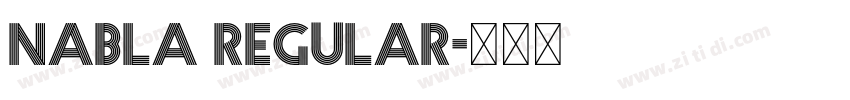 Nabla Regular字体转换